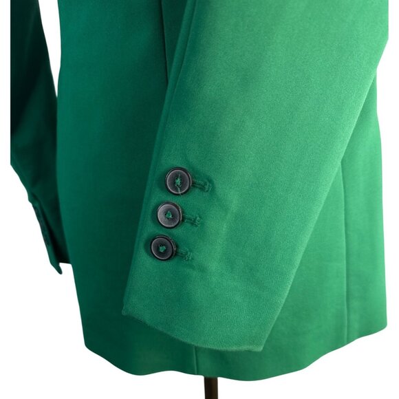 ZARA XS Woman Green Double-Breasted Blazer Jacket - Picture 12 of 16